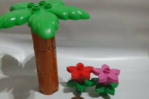 #0766 Lego Duplo детали .. cocos nucifera. дерево . Hanaki. .# особый детали блок 