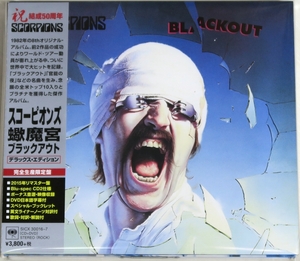 ◇ スコーピオンズ SCORPIONS 蠍魔宮 ブラックアウト BLACKOUT 結成50周年 初回限定 2枚組 CD + DVD 日本盤 帯付き SICX30016-7 新品同様◇