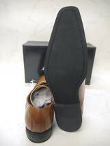 436 新品 AAA+ 46(28.0cm) ビジネスシューズ BRN ブラウン 紳士靴 大きいサイズ BIG ビッグサイズ_画像7