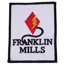 EF86 FRANKLIN MILLS ワッペン パッチ ロゴ エンブレム アメリカ 米国 USA 輸入雑貨_画像1