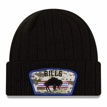 限定Salute to Service ニューエラ NEWERA ニット帽 NFL バッファロービルズ Bills フリース仕様 ミリタリー 迷彩 USA正規品 アメフト _画像2