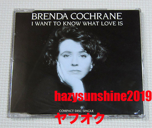 ブレンダ・コクラン BRENDA COCHRANE CD SINGLE I WANT TO KNOW WHAT LOVE IS THE VOICE AOR