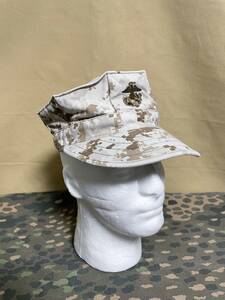 アメリカ軍　アメリカ海兵隊　MARPAT　デザート　ギャリソンキャップ　USMC　海兵隊　現用　放出品　中古品　払い下げ品　A