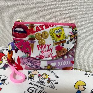 ハンドメイドポーチ ミニポーチ 小銭入れ カード入れ カードケース アメキャラ ハンドメイド