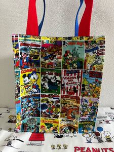 ハンドメイドバッグ ハンドメイド 紙袋型バッグ ディズニー ミキミニ