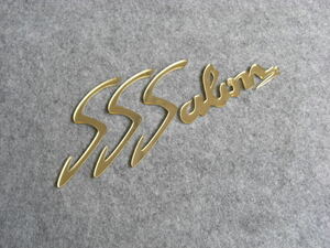 ■アクリル切り文字『SSSalon』ゴールド■3mm厚