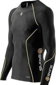 skins a200 長袖 コンプレッションウエア タイツ longsleeve 未使用 紙タグ付き 旧モデル サイズL