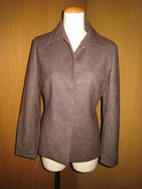 ２３区　小さいサイズ　ブラウンの素敵なジャケット　冬用　３４　美品_画像1