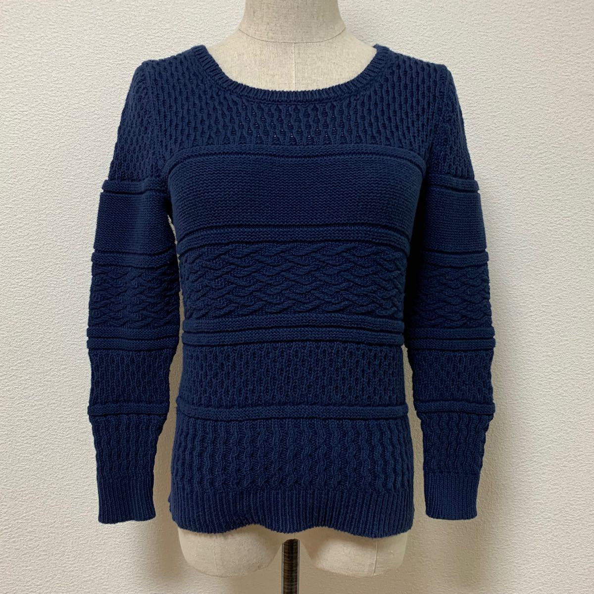 ○直販直送○ ヴィンテージ Courreges 刺繍ロゴ ニット アイボリー