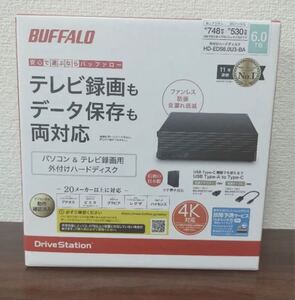 バッファロー パソコン&テレビ録画用 外付けHD 6.0TB