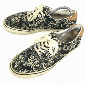 VANS/バンズ★ボタニカル/アロハ柄/V95R ALOHA PINE/ローカットスニーカー【27.5/紺×白】◆H-180