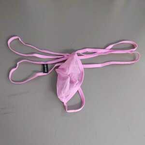  свободный размер новый товар sexy T-back прозрачный розовый .. предотвращение skeske мужчина нижнее белье мужской outlet номер :4719