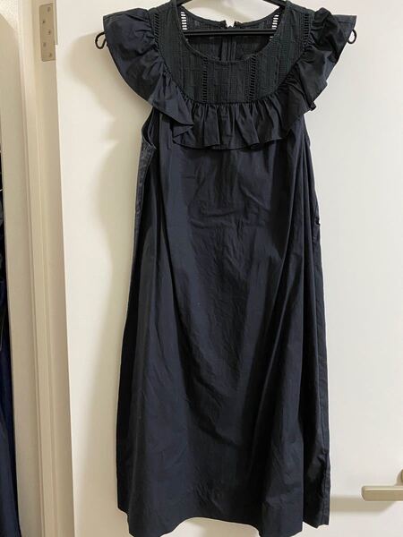 J crew 黒 ワンピース ドレス ノースリーブ 夏物
