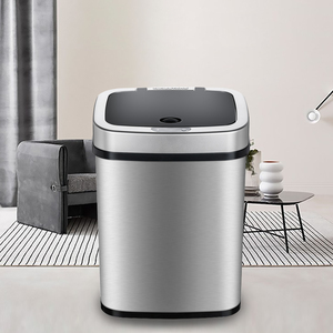 新品 自動センサー式ゴミ箱 12L ゴミ箱 自動開閉 センサー式 自動ダストボックスス ふた付 テンレス製 静音 電池式 Yinleader