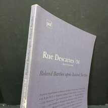 ロラン・バルト「Rue Descartes N° 34 Dcembre 2001 : Roland Barthes aprs Roland Barthes」哲学　フランス語　洋書_画像2