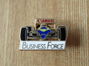 古いピンバッジ：F1 BUSINESS FORCE canon 車 レーシングカー ピンズ #U