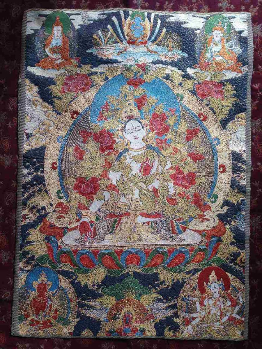 तिब्बती गूढ़ बौद्ध धर्म स्वस्तिक बौद्ध कला [तारा बोधिसत्व वस्त्र] कढ़ाई 60 सेमी खोज; शाका न्योराई बुद्ध कन्नन बोधिसत्व बौद्ध प्रतिमा बौद्ध पेंटिंग 1-5, 2 तिब्बत, चित्रकारी, जापानी चित्रकला, व्यक्ति, बोधिसत्त्व