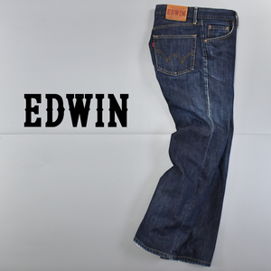 EDWIN エドウイン ★ 日本製 503 レギュラー 革ラベル デニム パンツ ジーンズ ジーパン インディゴ メンズ 31