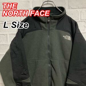 【THE NORTH FACE 】切り替え デナリ 胸ロゴ 刺繍ロゴ アースカラー フリースジャケット フリース ノースフェイス