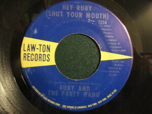 Ruby And The Party Gang ： Hey Ruby 7'' / 45s ★ 70's Inst Party チューン ☆ c/w Ruby's House Party // 落札5点で送料無料