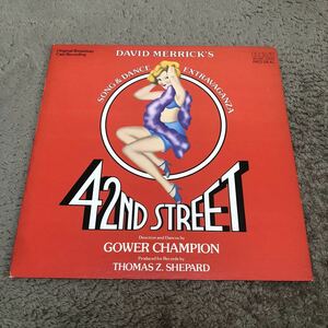 [US запись ] 42nd Street original broadway cast recording 4 10 2 номер улица / LP запись / CBL1-3891A / мюзикл саундтрек /