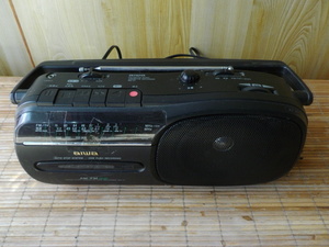 中古　モノラルラジカセ　aiwal　RM-21　AM/FM/短波ラジオ　ジャンク品　アイワ