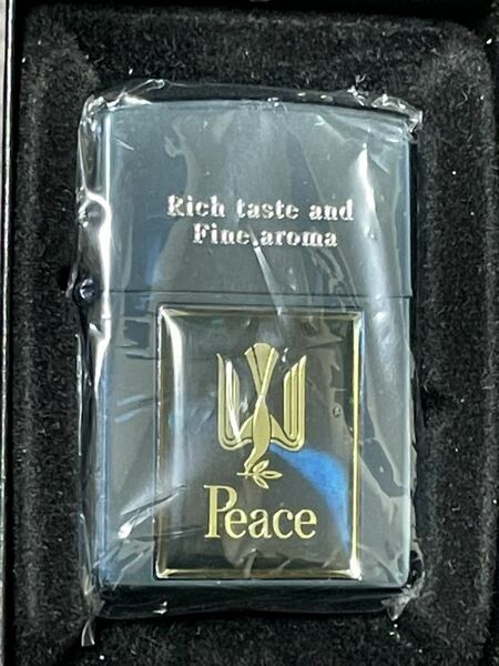 zippo PEACE ブルーチタン リッチ アロマ Rich teste and Fine aroma Blan Zeit Model II 限定品 Peace 2007年製 両面デザイン ピース