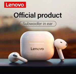 ワイヤレスイヤホン Lenovo LP40 ホワイト 新品完全ワイヤレスイヤホン 完全ワイヤレスイヤホン 高音質 ホワイト