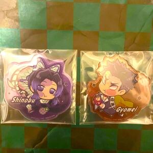 鬼滅の刃 ぴた!でふぉるめ ステッカーシール ☆悲鳴嶼行冥&胡蝶しのぶ☆