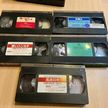 日本映画、名作5作VHSビデオテープまとめて、赤いハンカチ、風速40米、鉄道員、俺にさわると危ないぜ、大病人、石原裕次郎、高倉健、小林旭_画像4