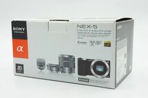 ★☆【SONY α NEX-5 ダブルズームレンズキット ブラック NEX-5D/B】憧れの一レフ♪/全国どこでも送料無料★☆（202111-05181-kaitori）_画像5