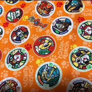 【未使用】 妖怪ウォッチ オックス 生地 はぎれ ハンドメイド 入学準備 入園準備 綿