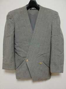 【即決】80s issey miyake permanente no collar jacket size M vintage OLD archive ペルマネンテ アーカイブ ノーカラー ジャケット