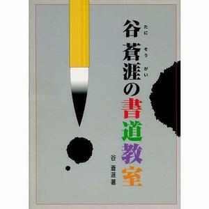 書道書籍 日本習字普及協会 谷蒼涯の書道教室 Ｂ５判 96頁/メール便対応(810201) テキスト 参考書 手本 法帖