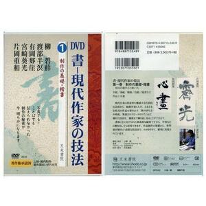 書道書籍 天来書院 ＤＶＤ 書―現代作家の技法 1 製作の基礎・楷書/メール便対応(800231) 参考書 技法 筆法