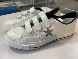  made in Japan Converse one Star velcro white × silver 28 centimeter 