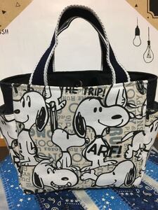 ハンドメイド ミニトートバッグ スヌーピー
