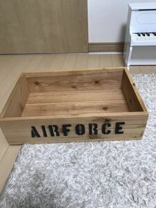 Art hand Auction 手工AIRFORCE木盒, 家具, 内部的, 内饰配件, 配件箱