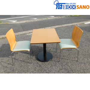  обеденный стол стул 2 ножек комплект 2 человек для кофейня Cafe магазин для бизнеса б/у sano4315-1s
