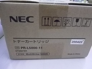 [ receipt correspondence ]NEC toner PR-L5000-11 CT202181