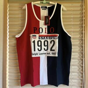 新品タグ付き XL POLO RALPH LAUREN 1992 tokyo stadium tank top shirt タンクトップ シャツ スタジアム 1993 snow beach