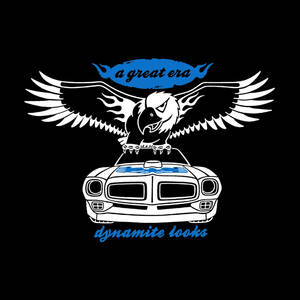 ■DYNAMITE LOOKS Tシャツ■Sサイズ（ブラックxブルー）アメ車　アメリカ　トランザム