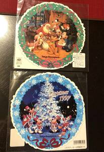 ■ 東京ディズニーランド 1997年 大判サイズ両面用ステッカー　未使用 レア　クリスマス　ミッキー　ミニー　サンタクロース　ドナルド