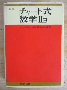 A12▼【希少本・新制 チャート式 数学】IIB 橋本純次 数研出版 昭和39年・1964 ⅡB 210617