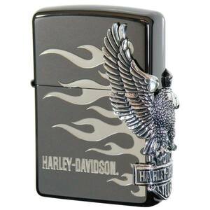 ZIPPO 喫煙具 ライター ハーレーダビットソン サイドメタル HDP02 送料無料 ジッポ zippo ジッポー HARLEY DAVIDSON オートバイ 白頭鷲