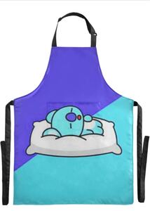 特注柄一点物★超可愛いBT21 BTS コヤKOYA 柄 レディース メンズ 男女兼用 H型エプロン