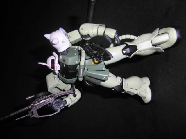 HG234 MS-06S Zaku II (versión Zaku Vibe de Char) Shin Matsunaga usado, completamente pintado, producto terminado, personaje, Gundam, Producto terminado