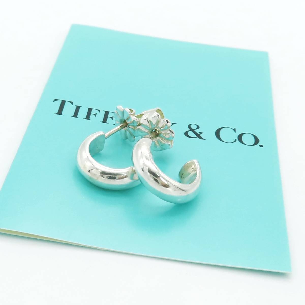 希少廃盤TIFFANY&Co. ティファニーダイアゴナルフープピアス 直販