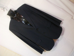 sue1418 THE SUIT COMPANY メンズ テーラードジャケット ダークネイビー ■ 2つボタン ■ 薄手 大きいサイズ/185-2Drop W100cm