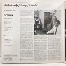 ●即決 LP Oscar Peterson オスカー・ピーターソン Action オリジナル 桃ウチミゾ CoatGFCvr 31121_画像6